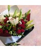 21 Red Roses and Lilies